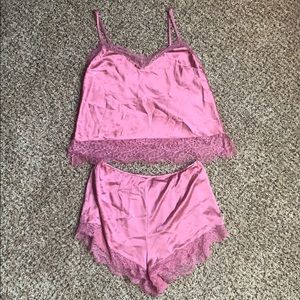 Satin intimate sleep set